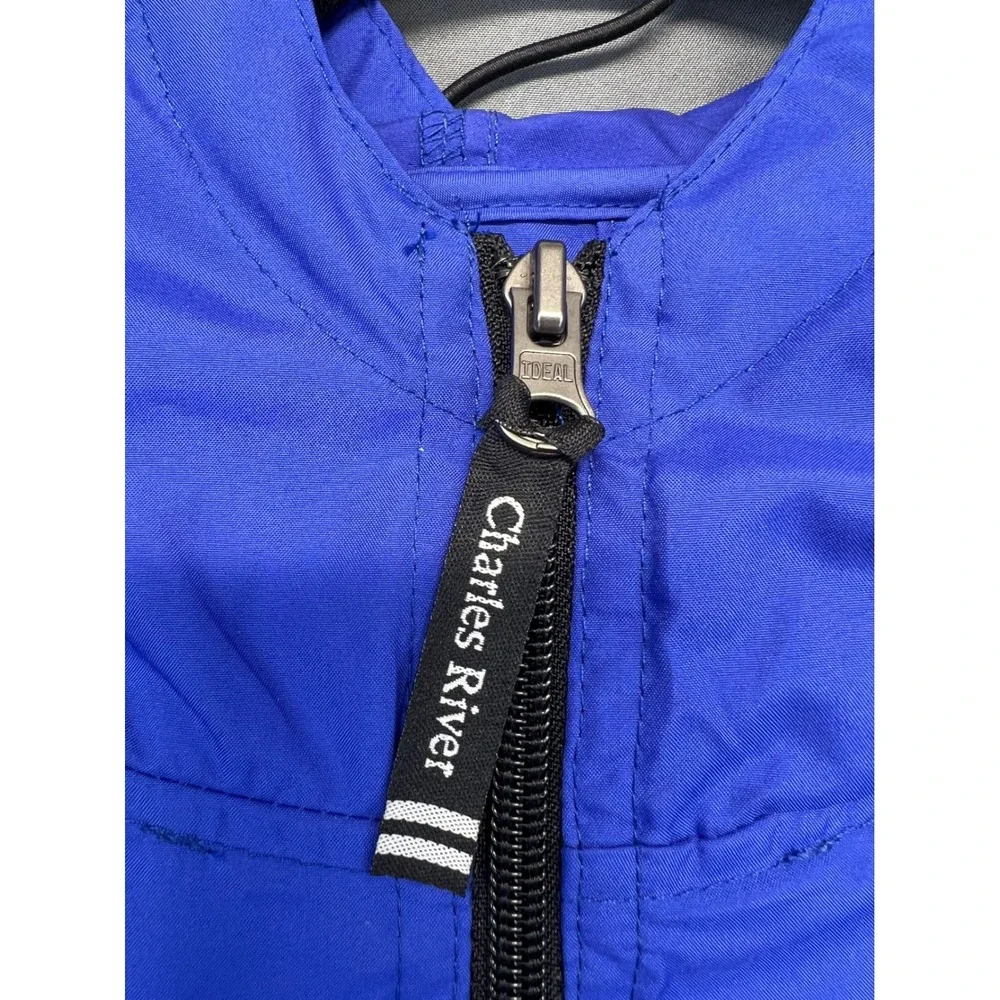 Charles River Windbreaker Jacket Men XL Blue Good Cougar Invitational Aflac Zip
